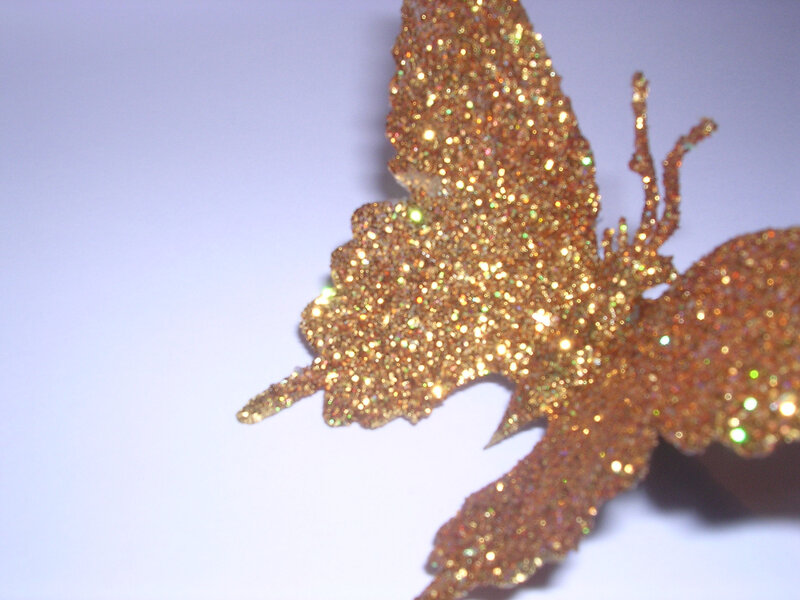 Golden Glitter Butterfly