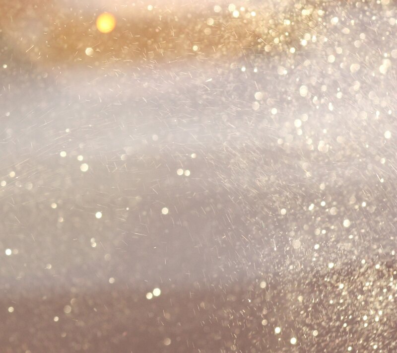 Golden Glitter Particles — Gold, Sparkling