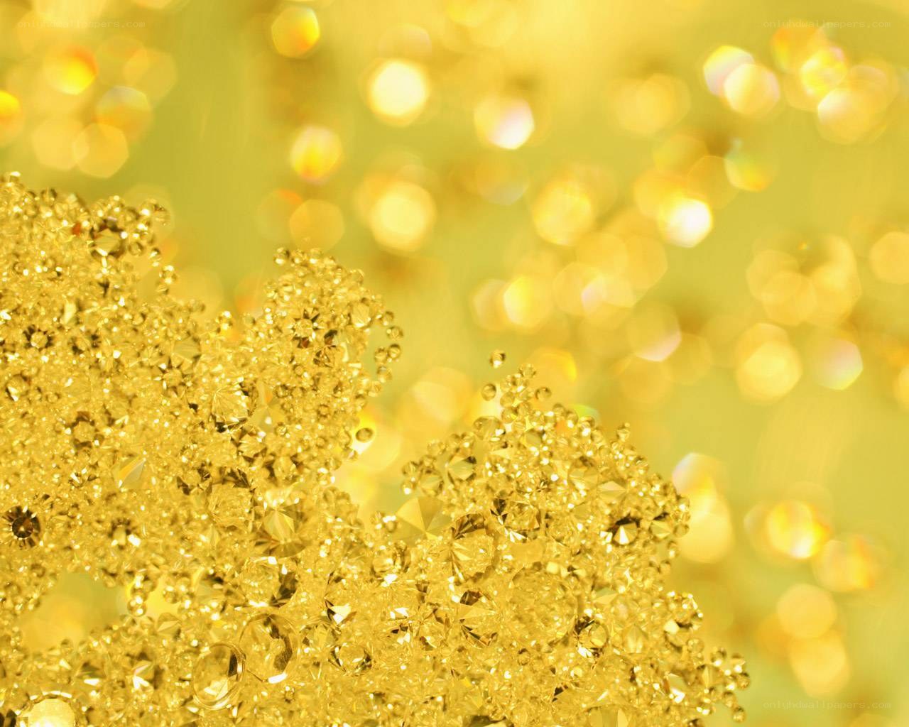 golden glitter texture