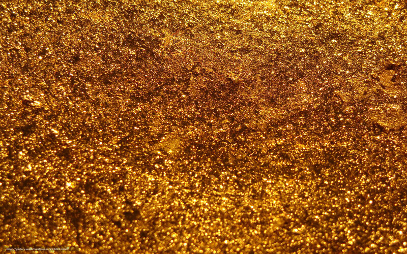 Golden Glitter Texture — Gold, Sparkling, Photograph