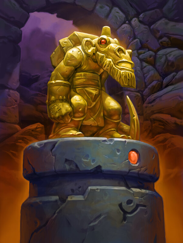 Golden Goblin Statue