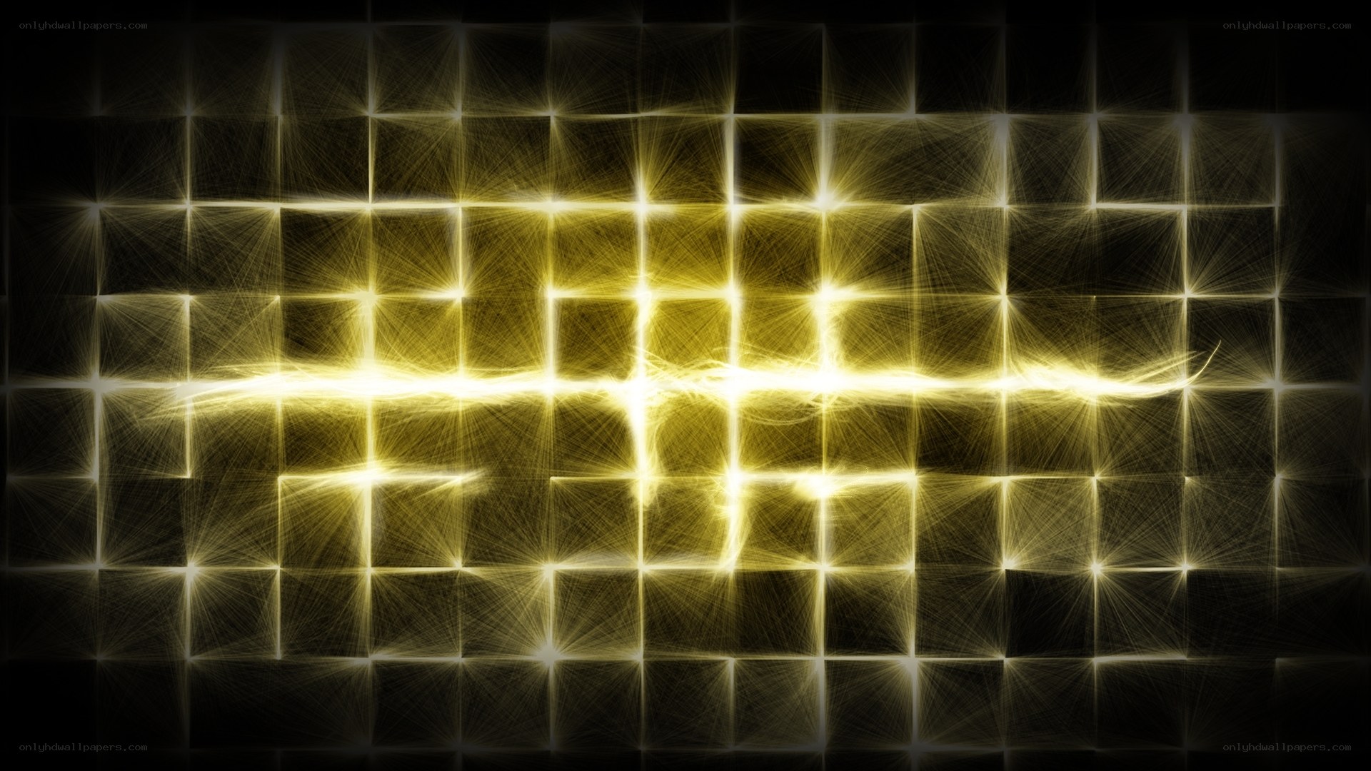 Golden grid light pattern