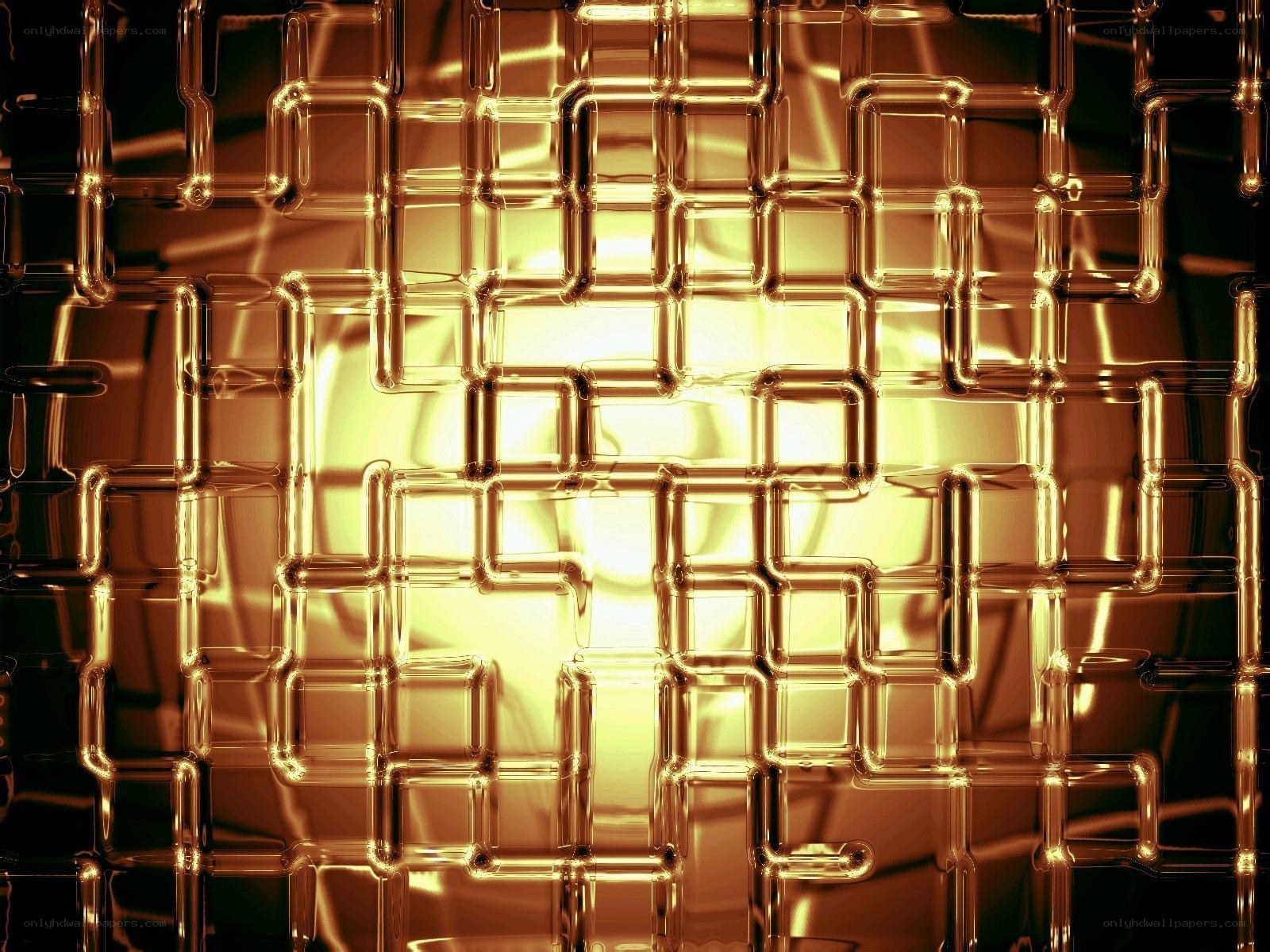 golden grid pattern