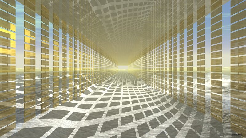 Golden Grid Tunnel — Gold