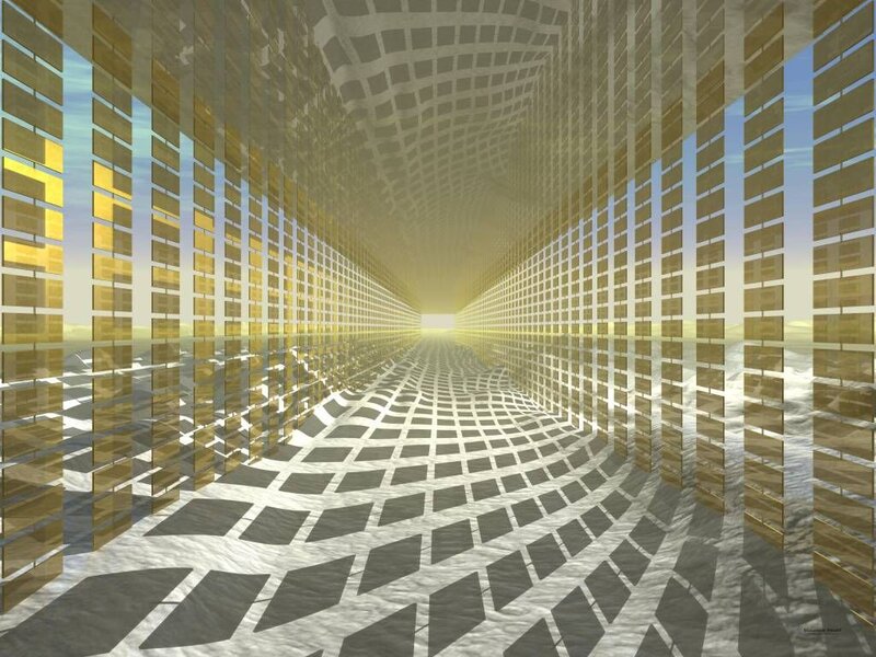 Golden Grid Tunnel