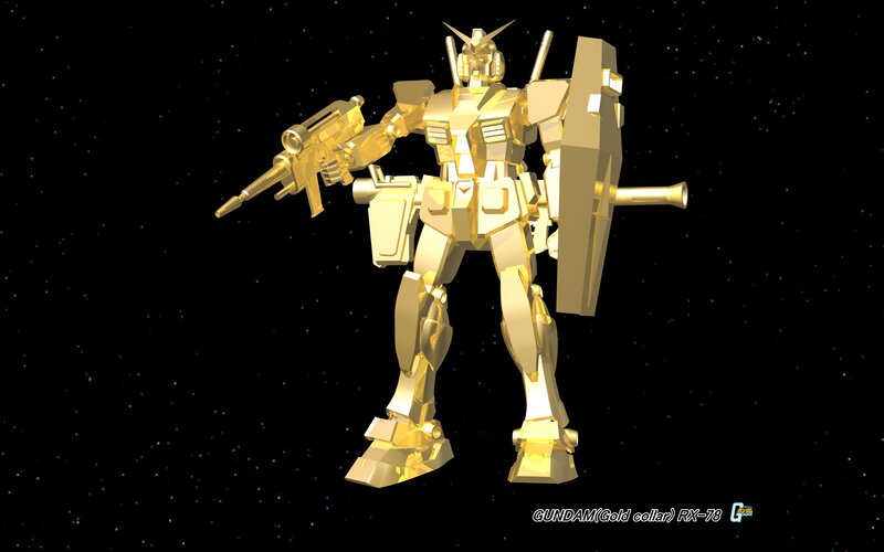 Golden Gundam Robot