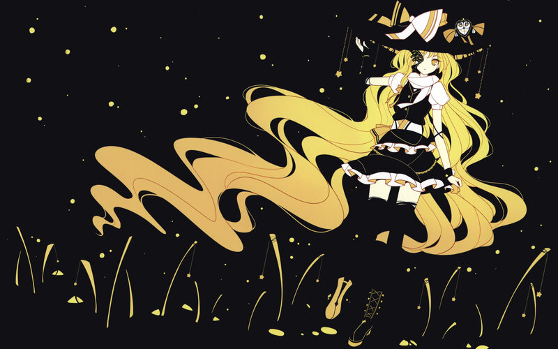 golden-haired girl in night