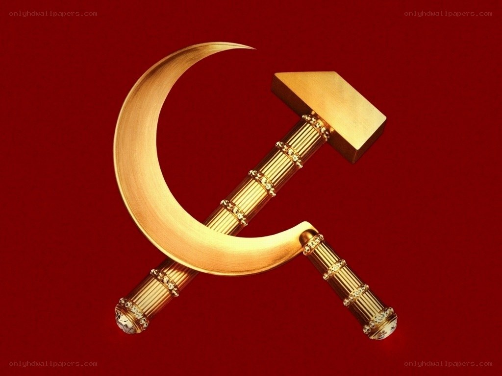 golden hammer and sickle