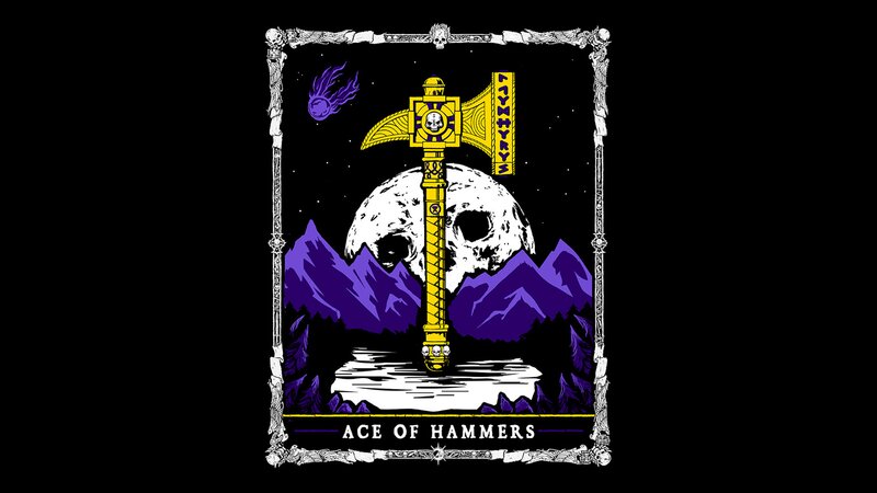 Golden Hammer and Skull