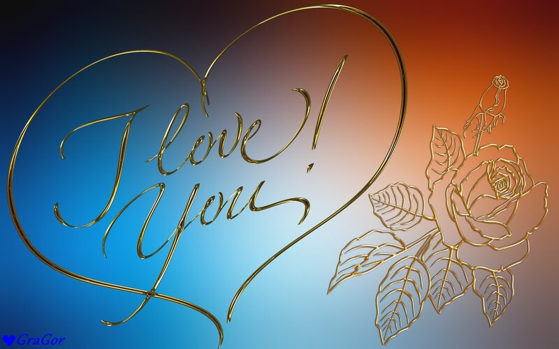 Golden Heart and Rose