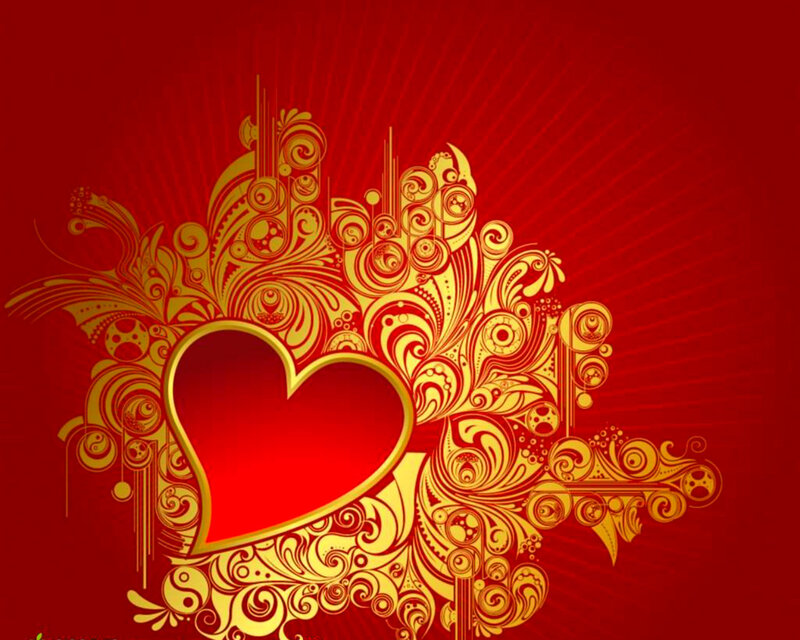 Golden Heart Design — Red