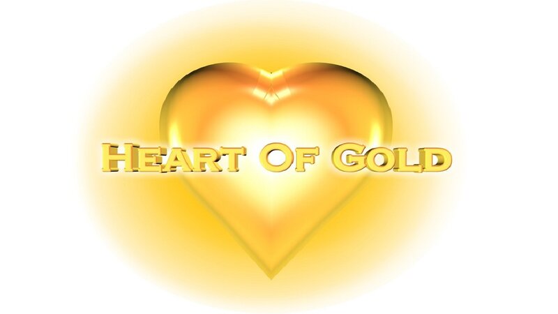 Golden Heart Shape — Gold, Serene