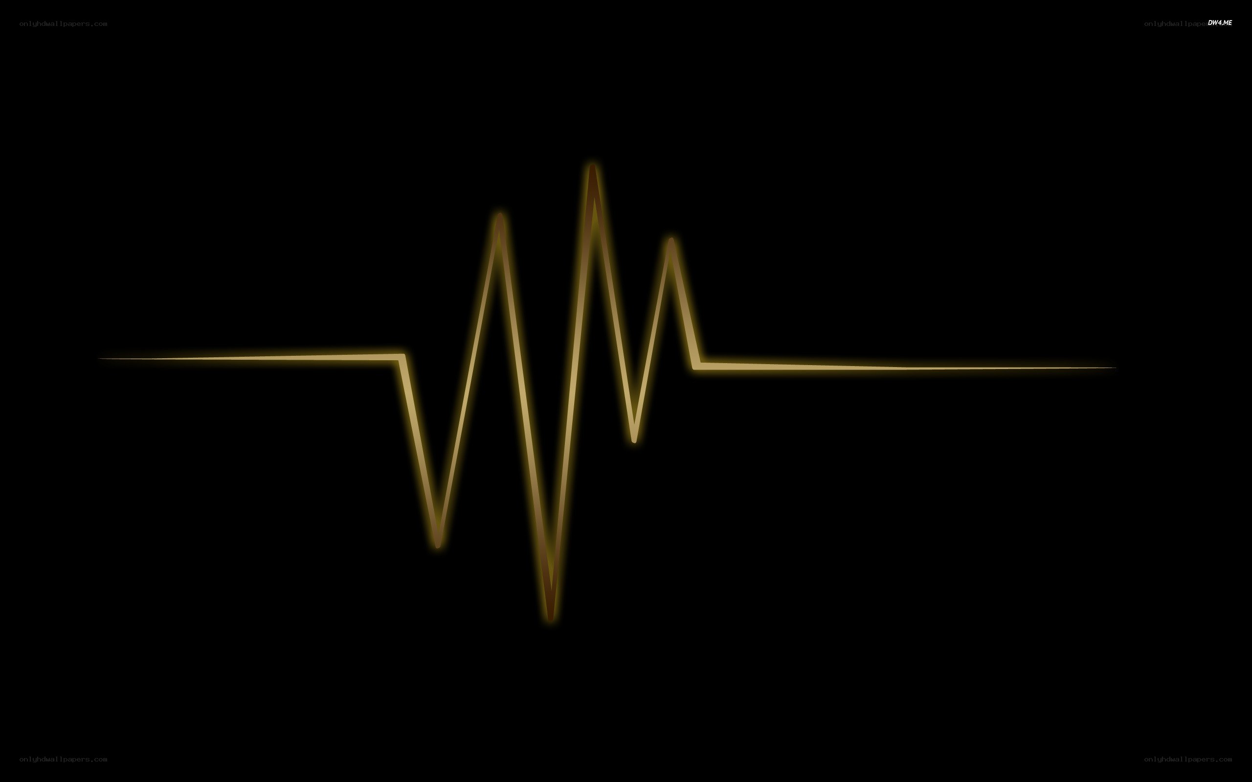 golden heartbeat line