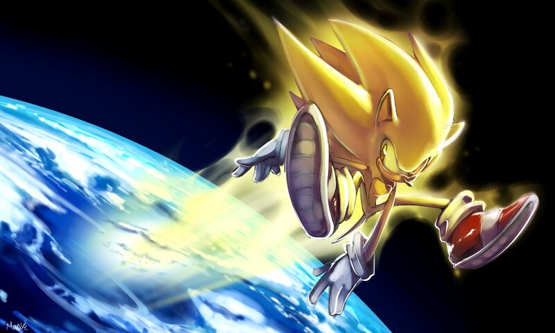Golden Hedgehog in Space