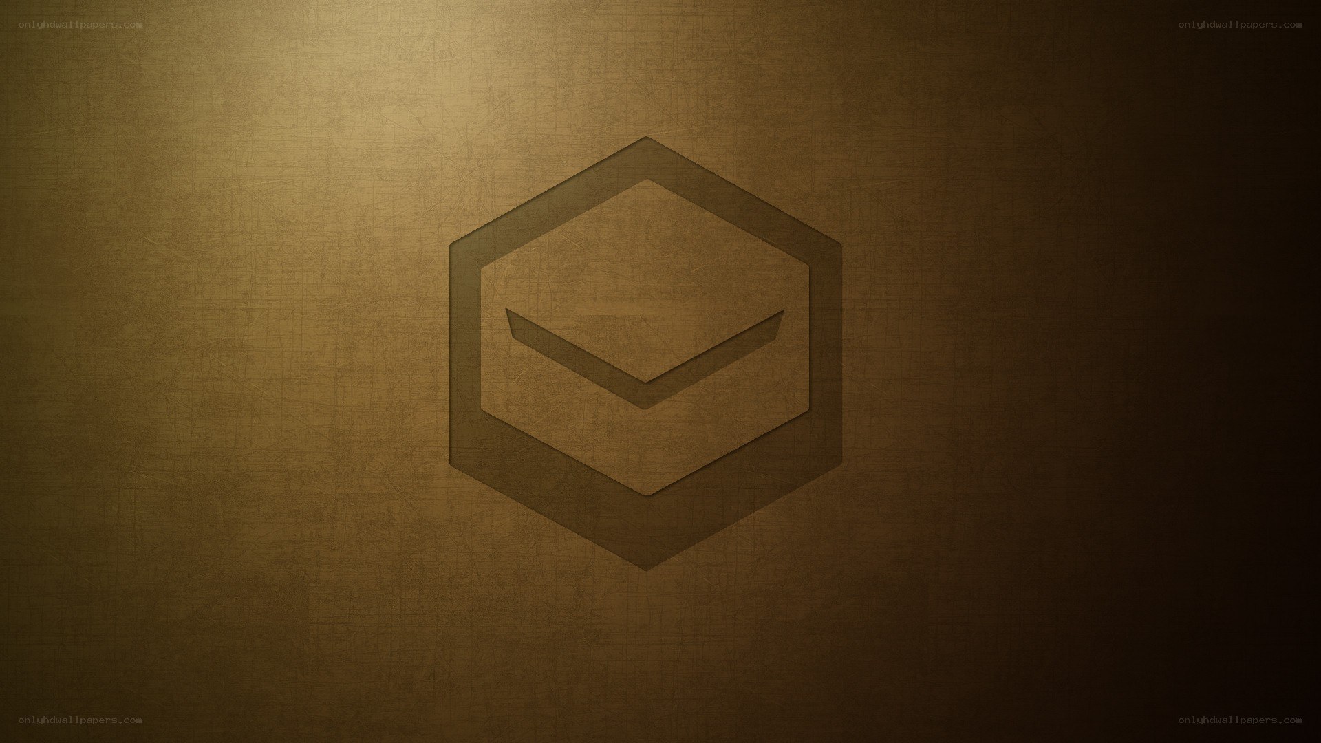 golden hexagon logo