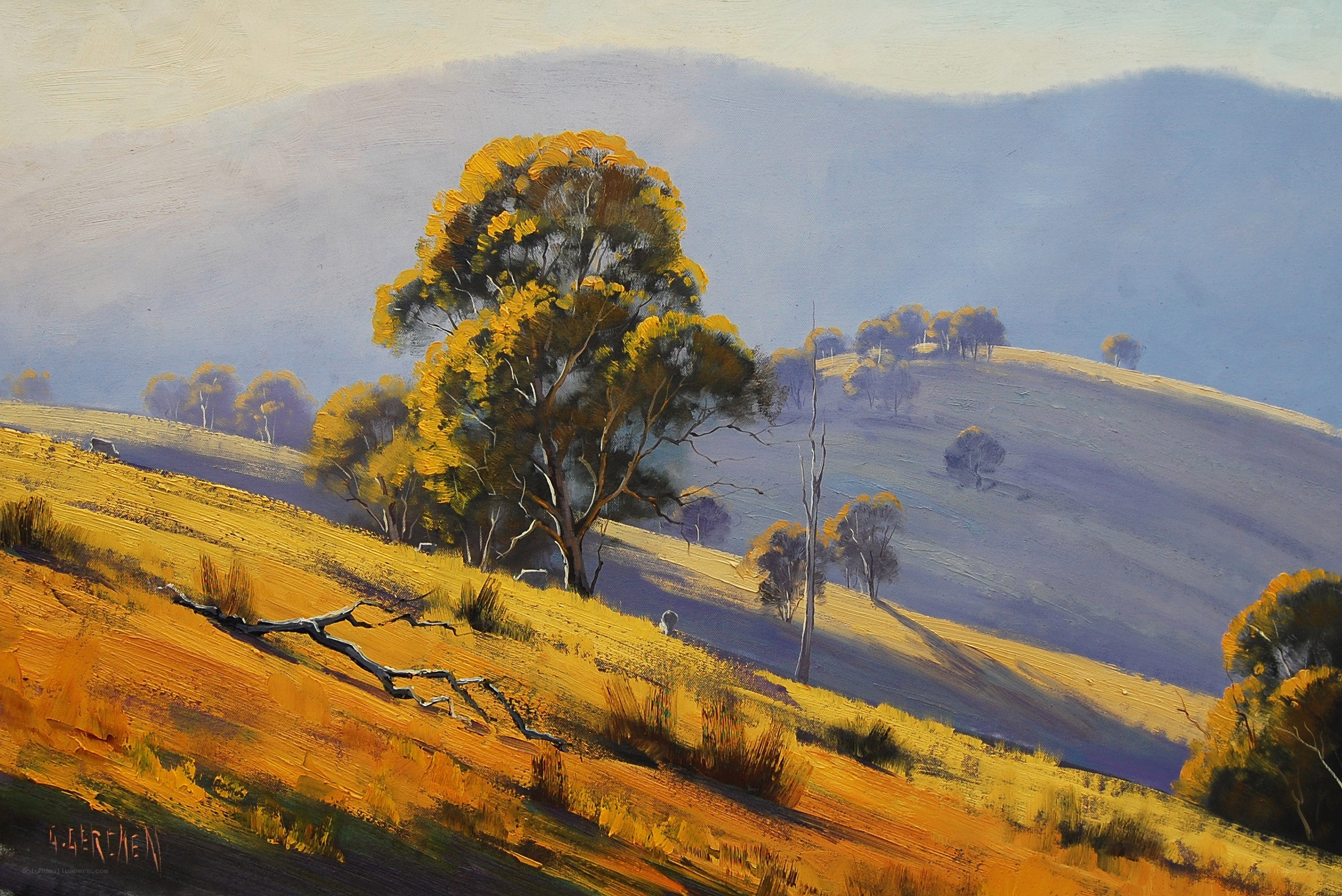 Golden Hills Landscape