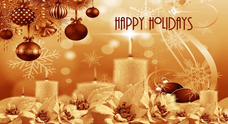 golden holiday greeting