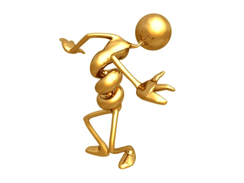 Golden Humanoid Figure