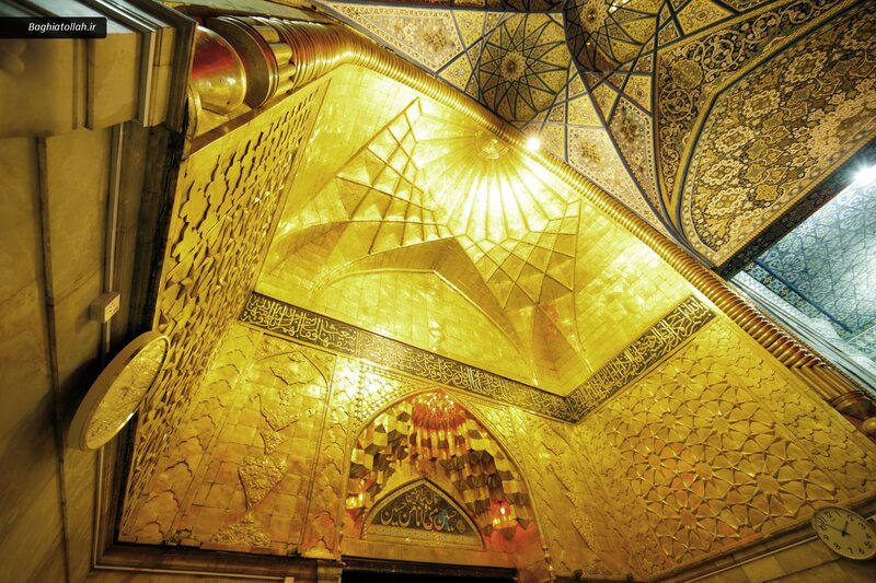 Golden interior of a mosque
