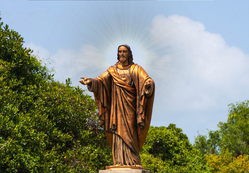 Golden Jesus Statue