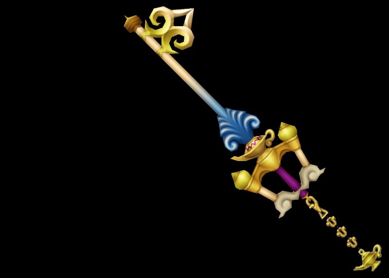 Golden Key-shaped Weapon