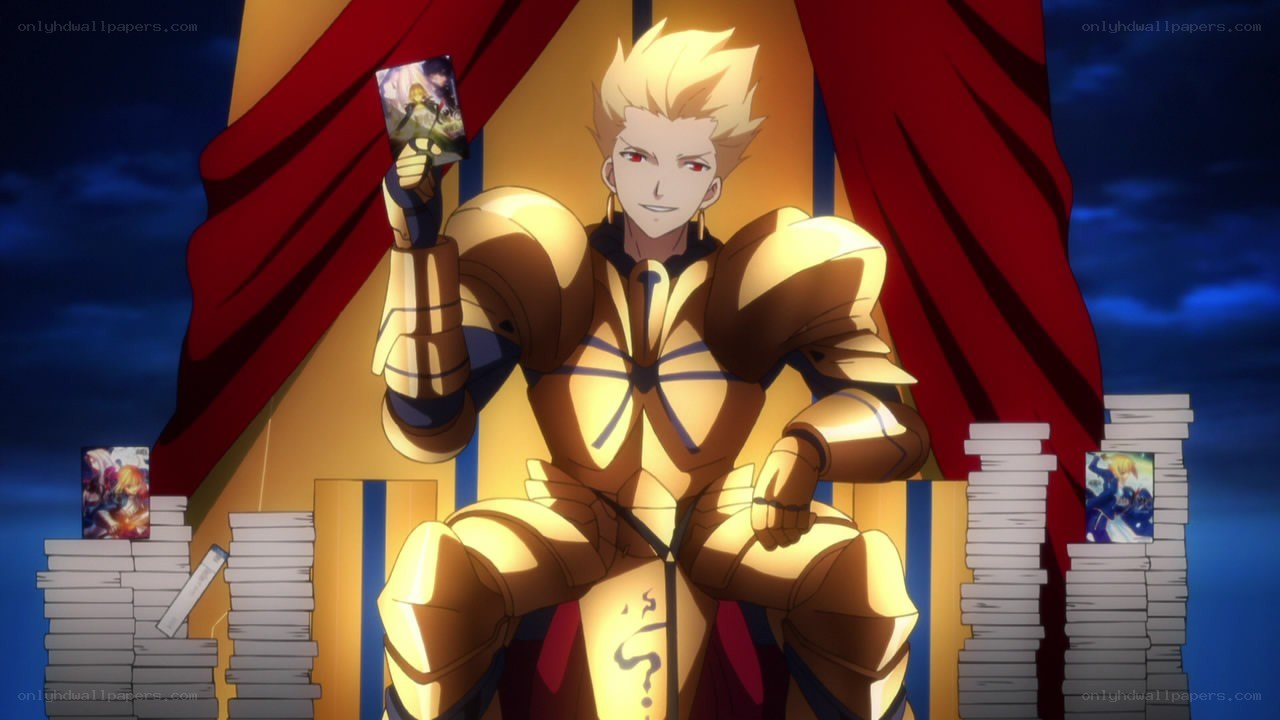 golden knight with cards