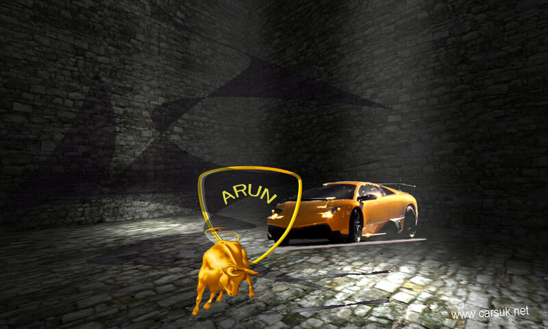 Golden Lamborghini Car