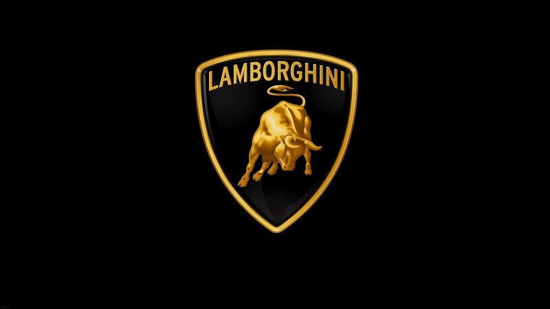 Golden Lamborghini Logo