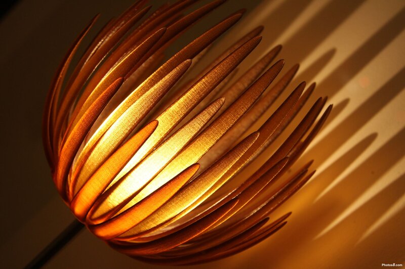 Golden Lampshade Design
