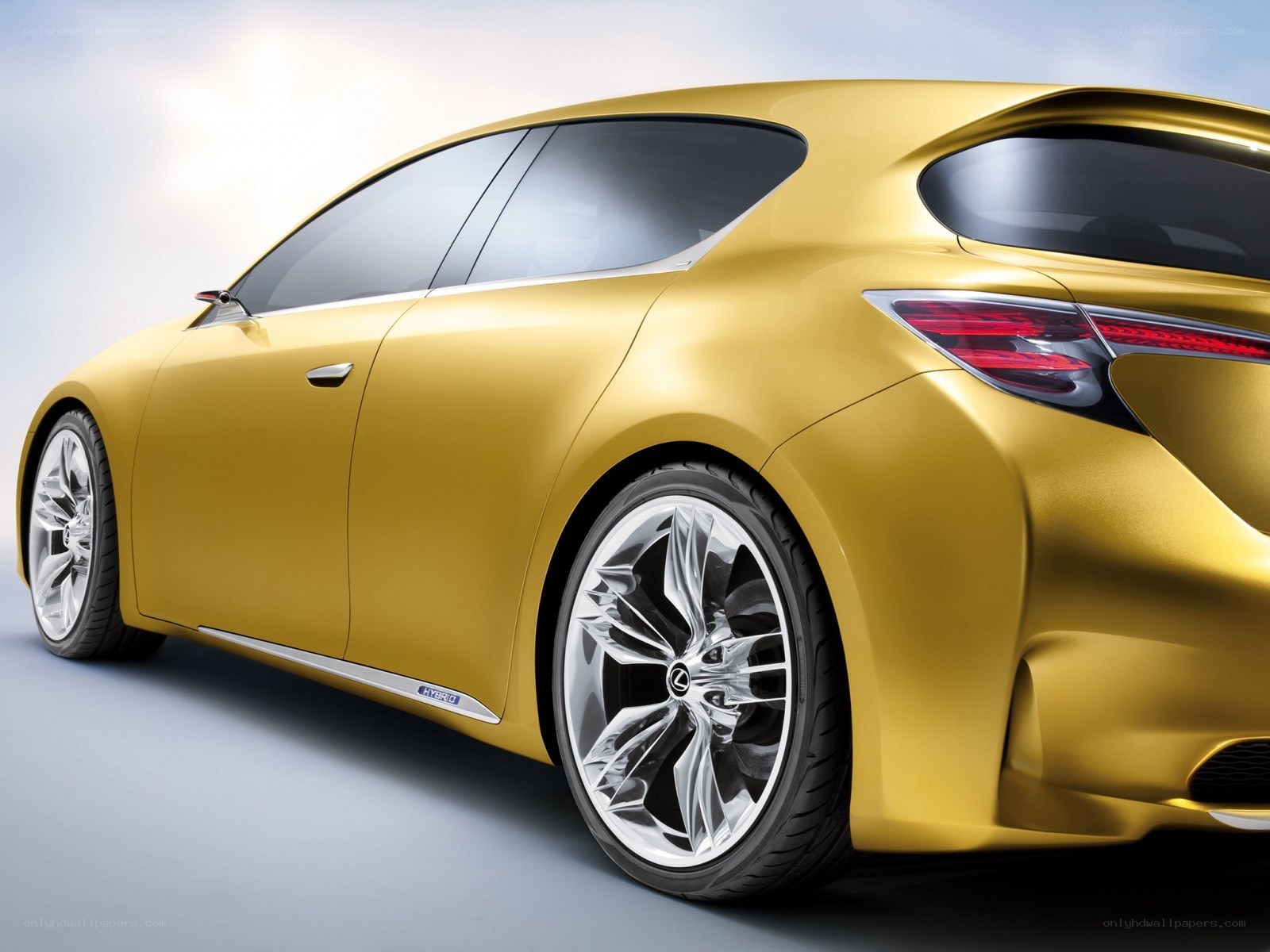 Golden Lexus concept car