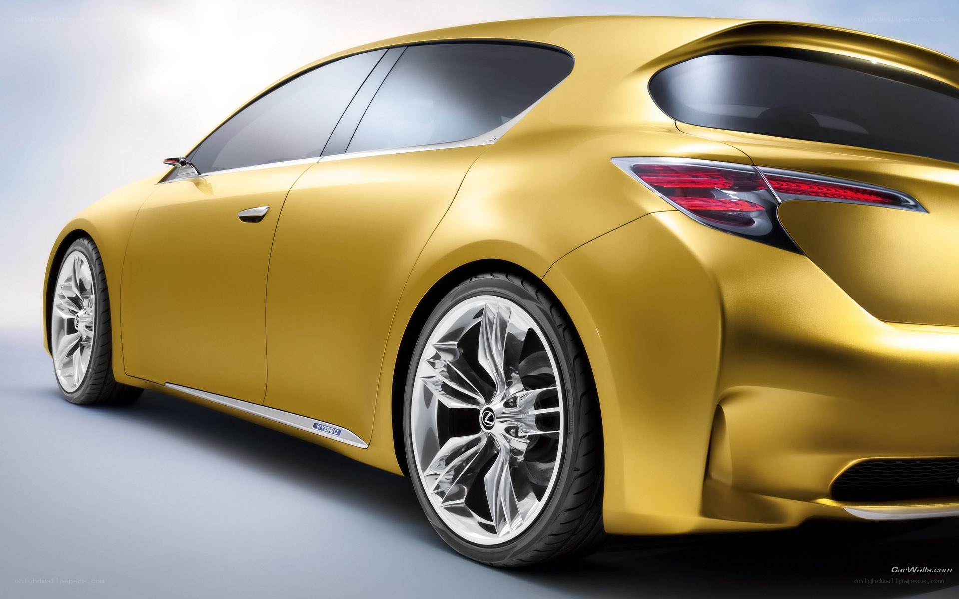 golden lexus concept car