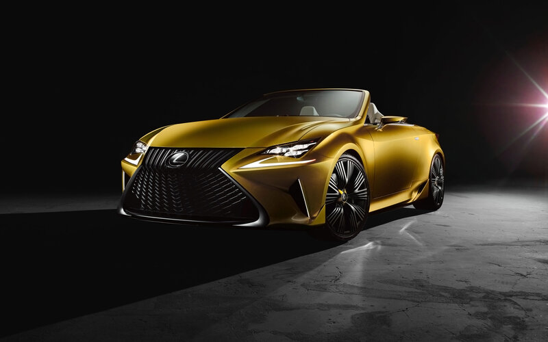 Golden Lexus Convertible — Gold