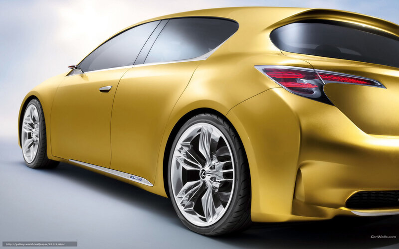 Golden Lexus Hybrid Concept