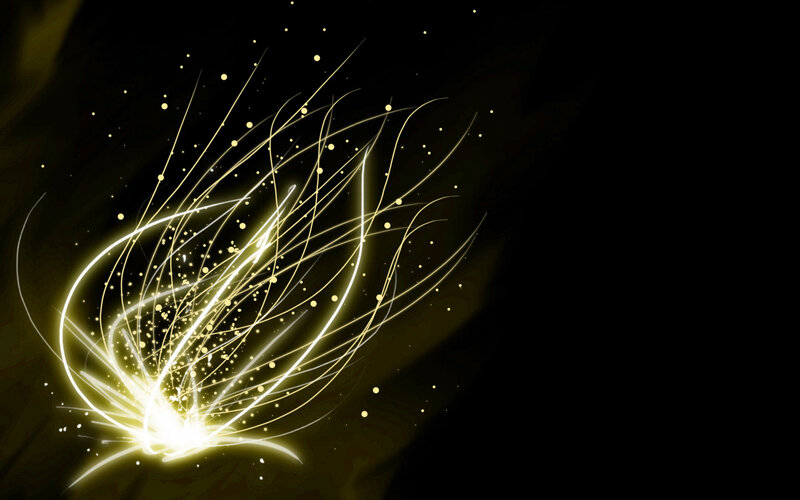golden light burst