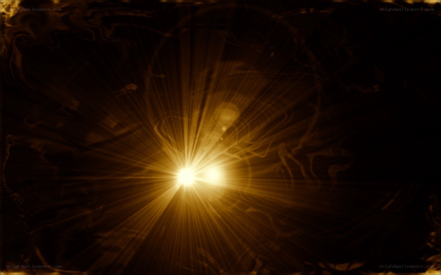 golden light burst