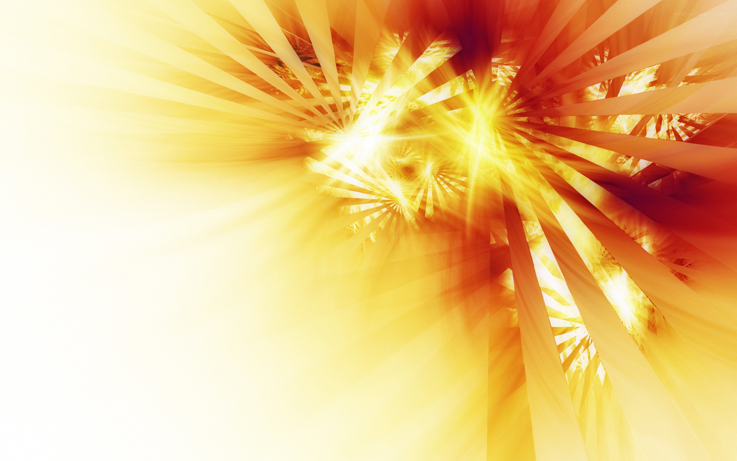 golden light burst abstract