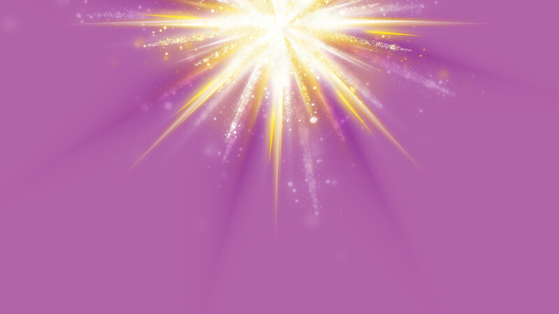 Golden Light Burst — Purple