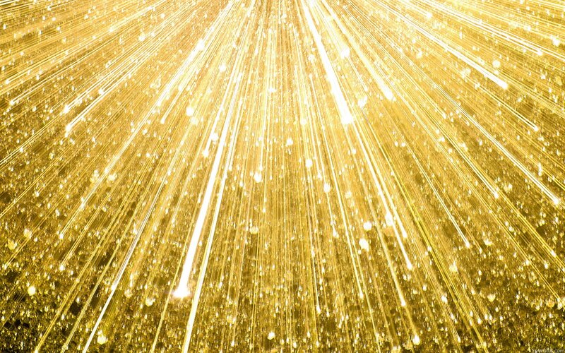golden light rays from above