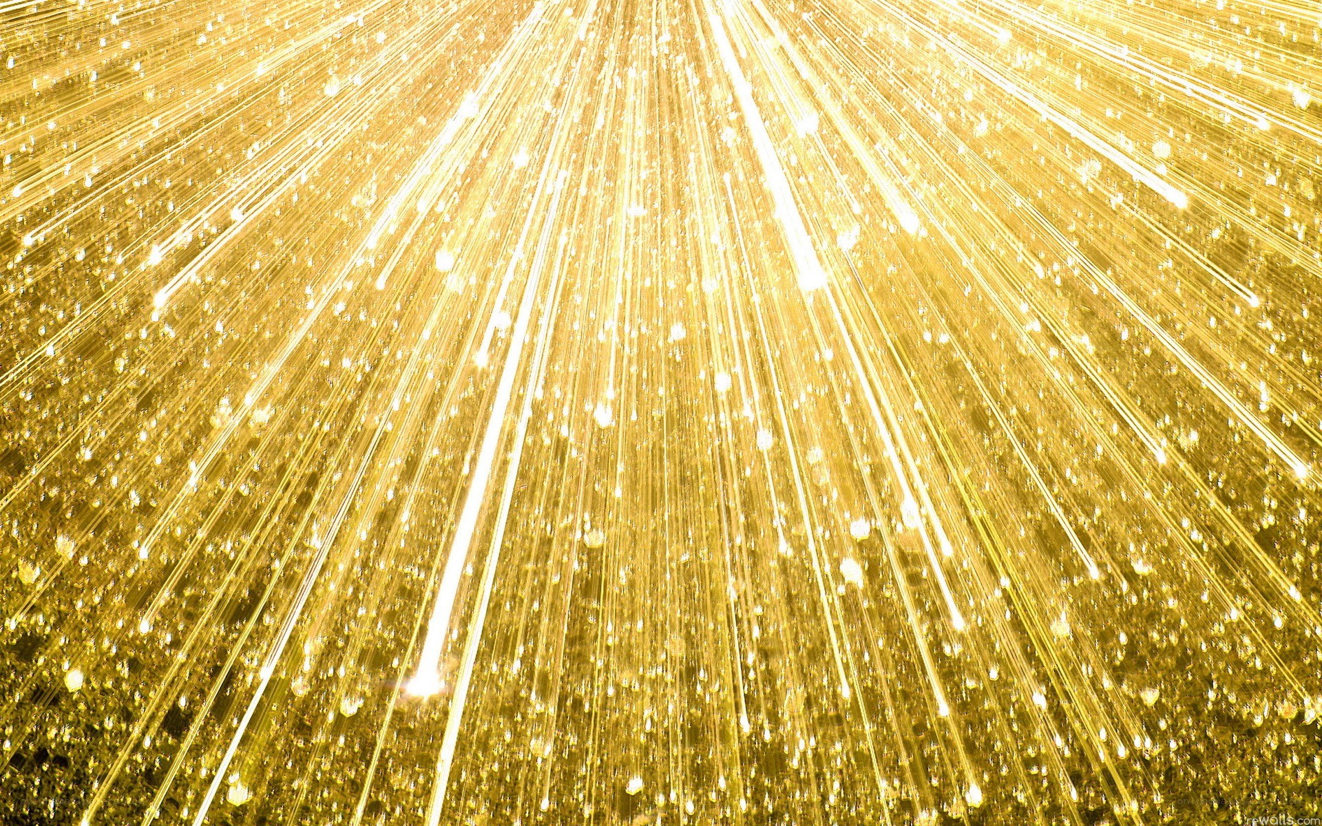 golden light rays from above
