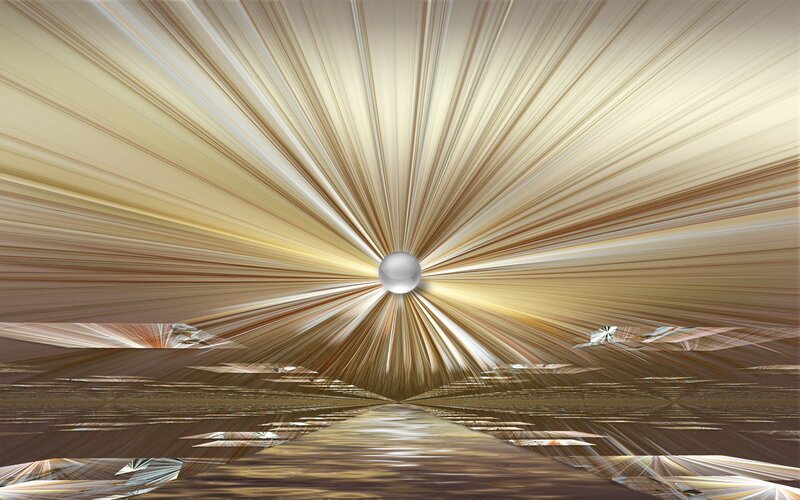 Golden Light Rays from Sphere