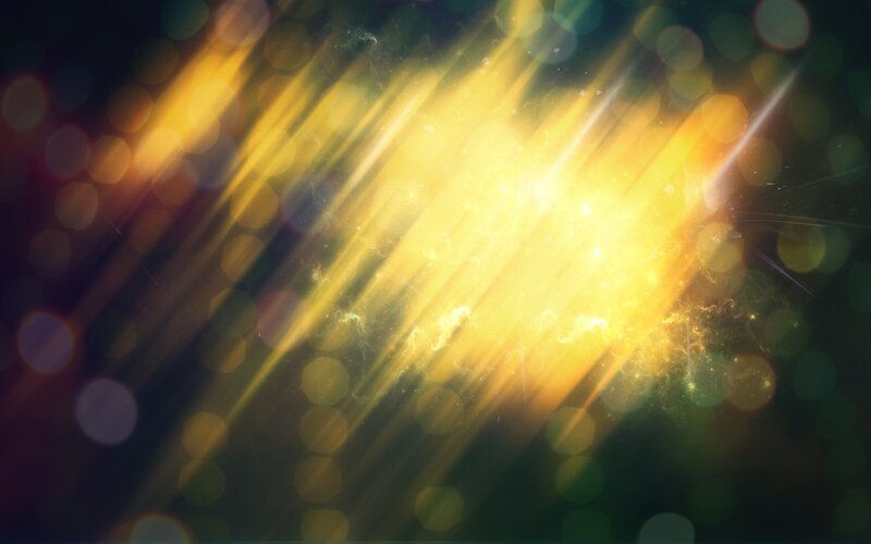 Golden Light Rays — Yellow