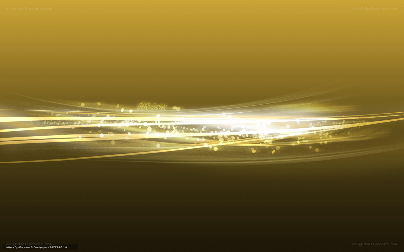 Golden light streaks abstract