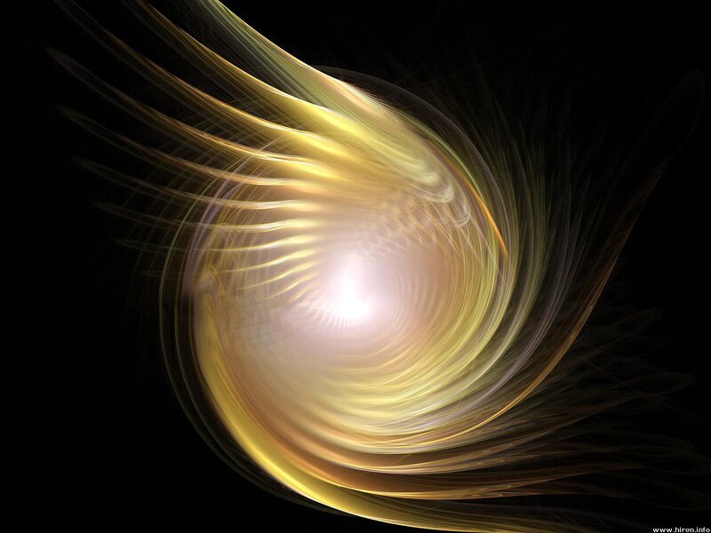 Golden Light Swirl — Yellow