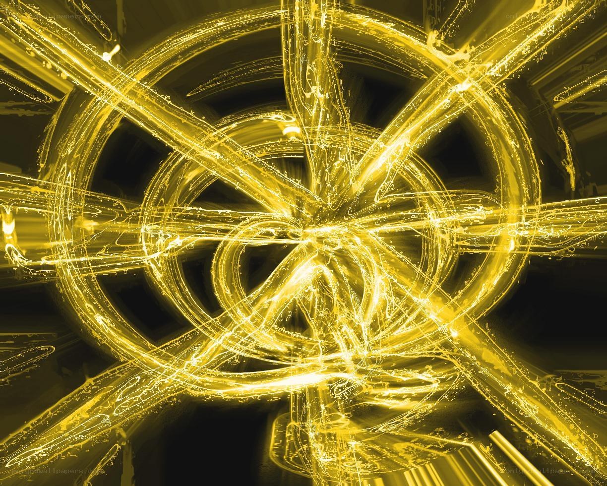 Golden light swirls