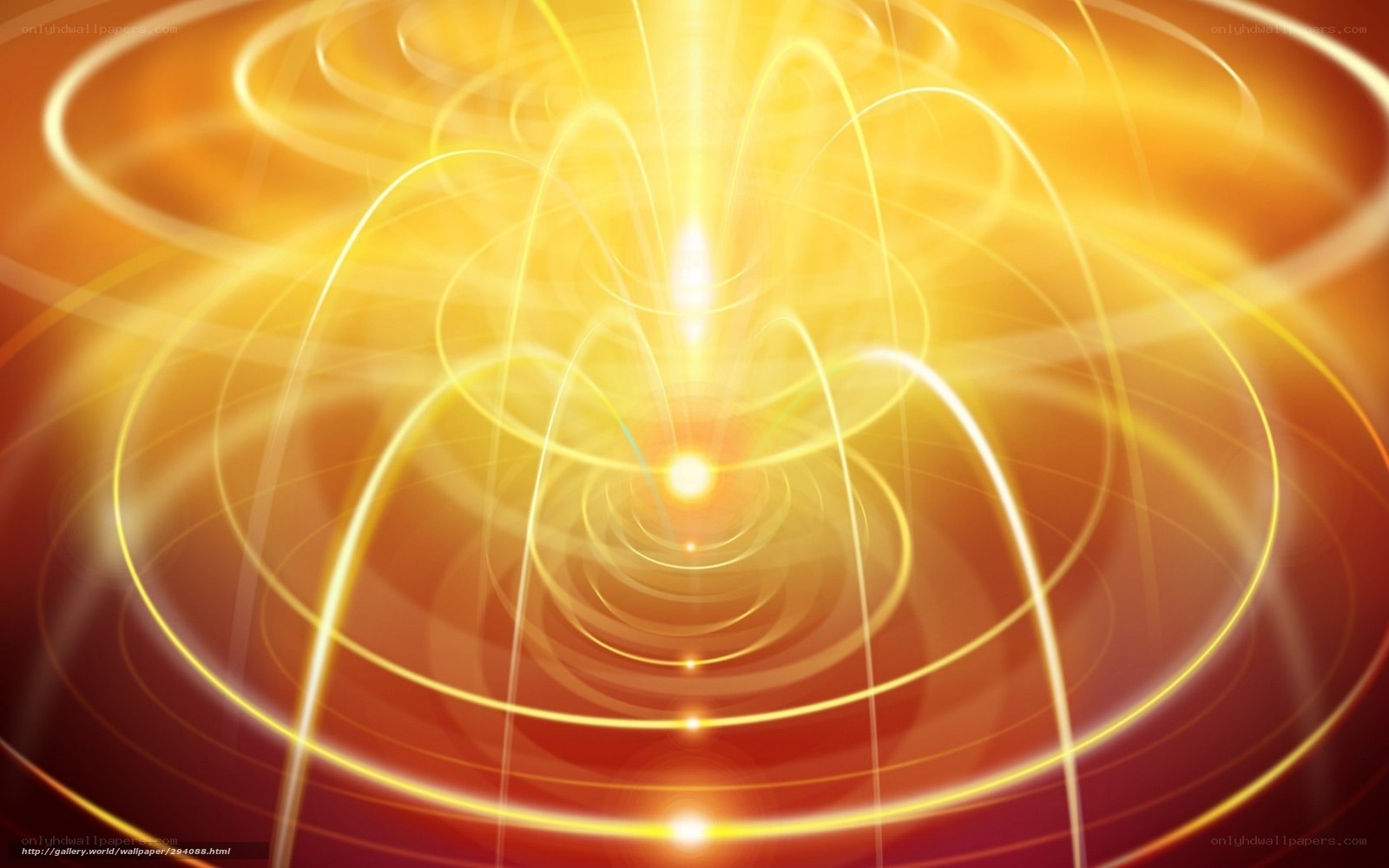 Golden light waves