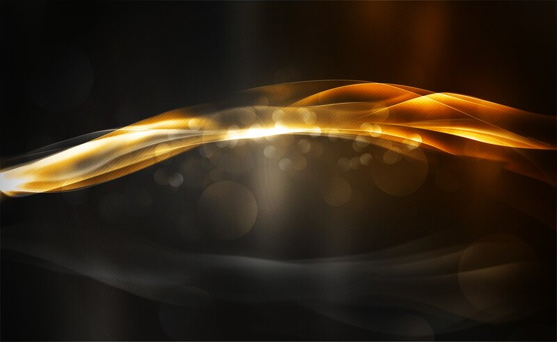 golden light waves abstract