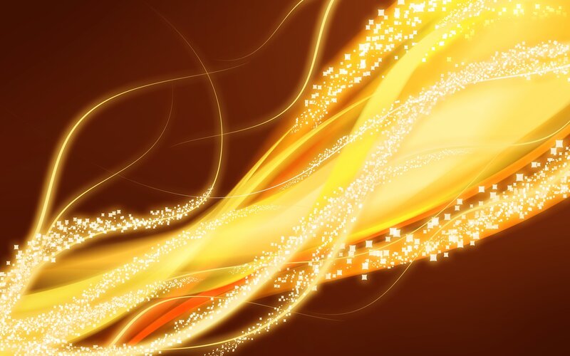 Golden light waves