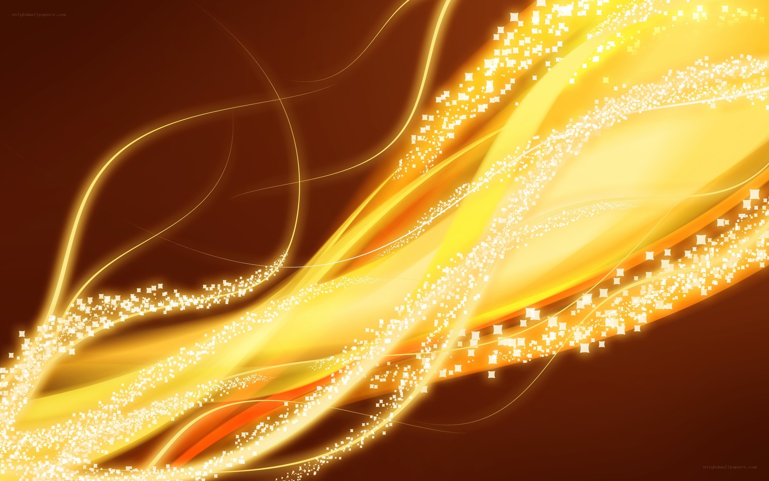 Golden light waves
