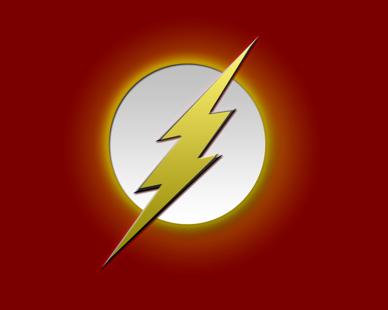 Golden Lightning Bolt — Red