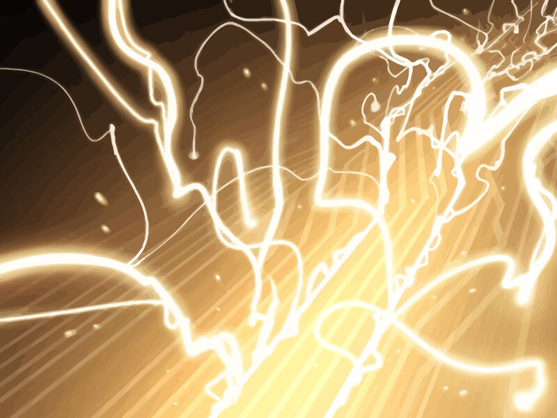Golden lightning energy
